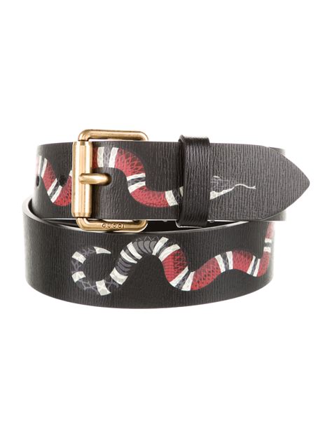 black gucci kingsnake belt|authentic gucci belt men.